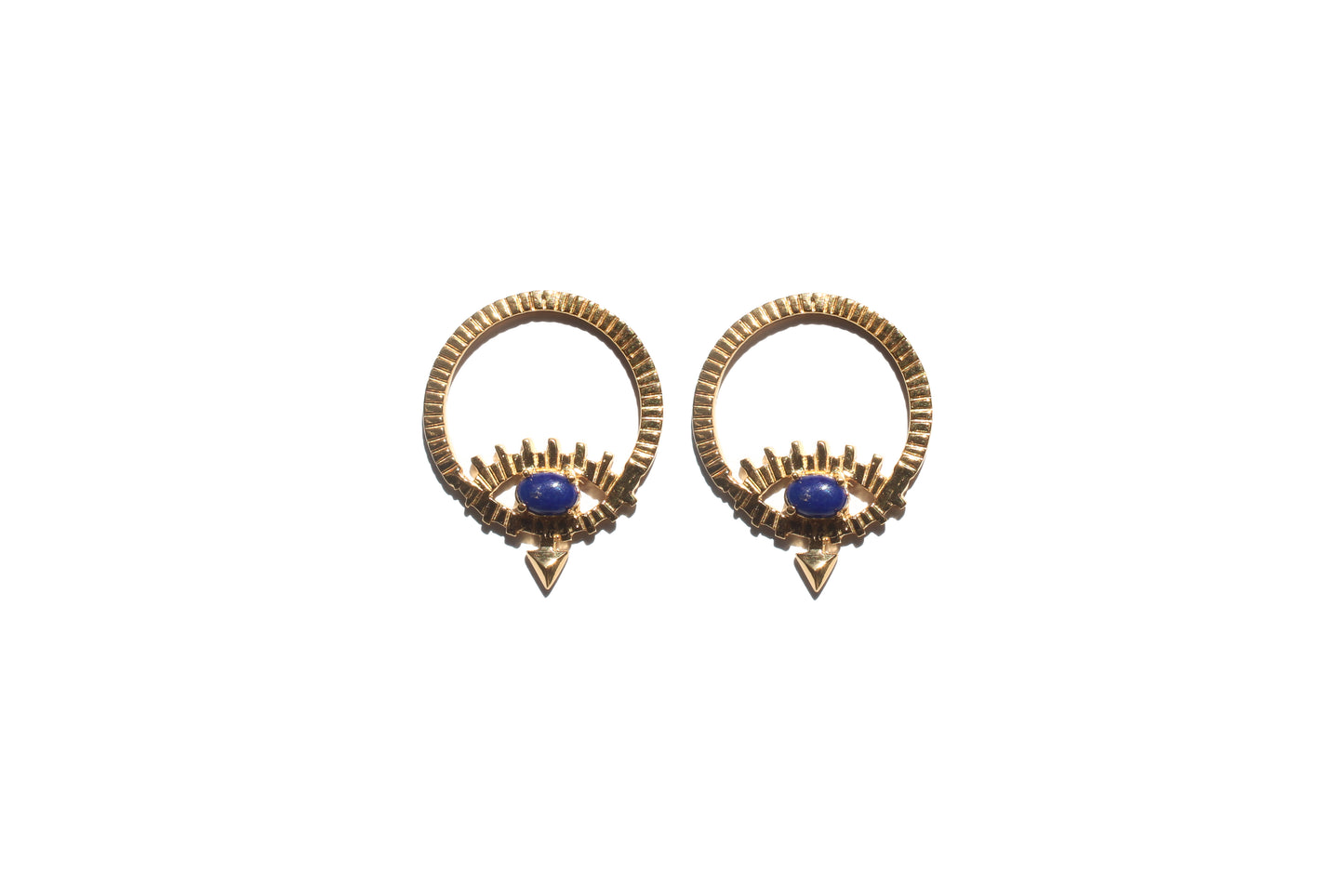 ALLE Evil Eye Lapislazuli Earrings by Mani Maalai - ALLE Handbags