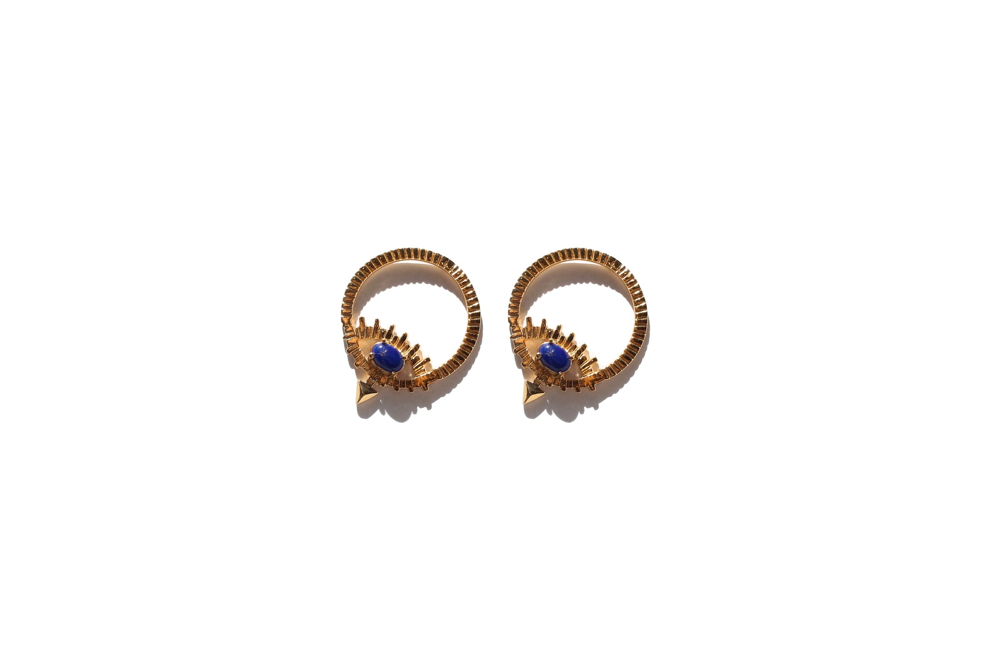 ALLE Evil Eye Lapislazuli Earrings by Mani Maalai - ALLE Handbags