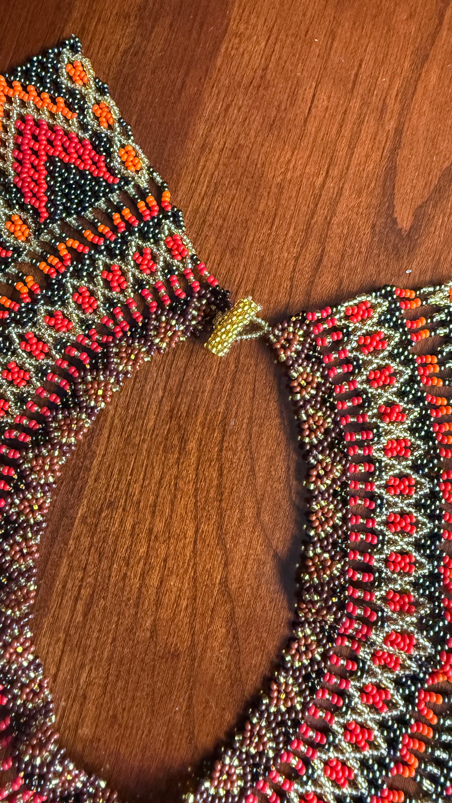 Handmade Beaded Tribal Necklace & Earrings Set "TRIBU" - Limited Edition