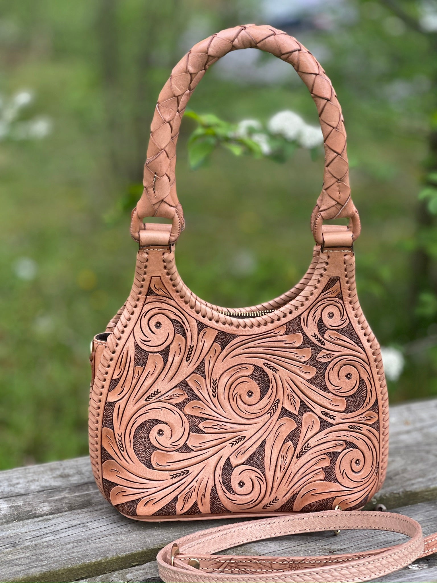 Hand Tooled Leather Purse Fine Hand-Tooled Leather Bags, Women
