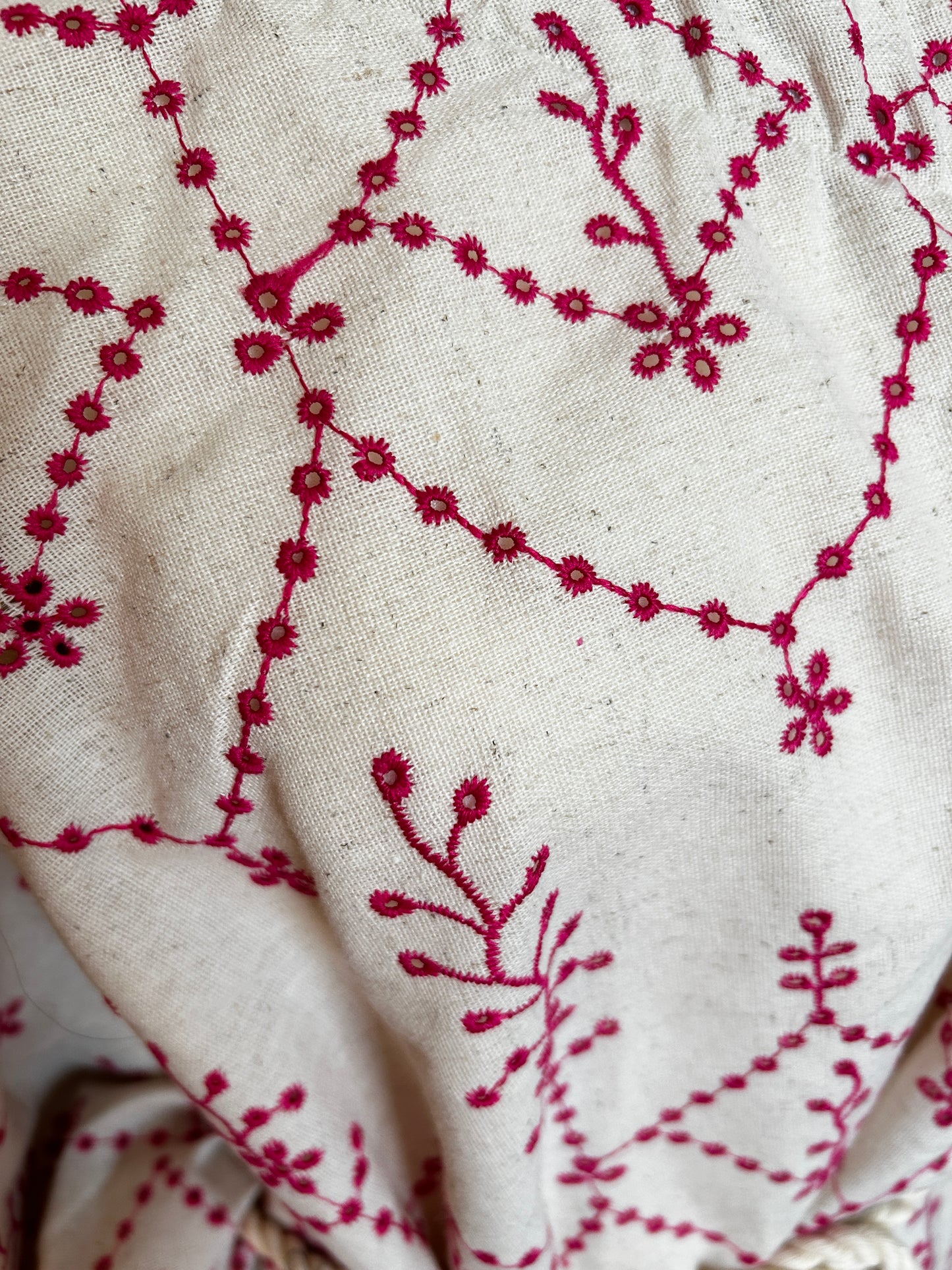 Handmade Linen Boho Mini Beach Dress Off-the-shoulder "GRECO"