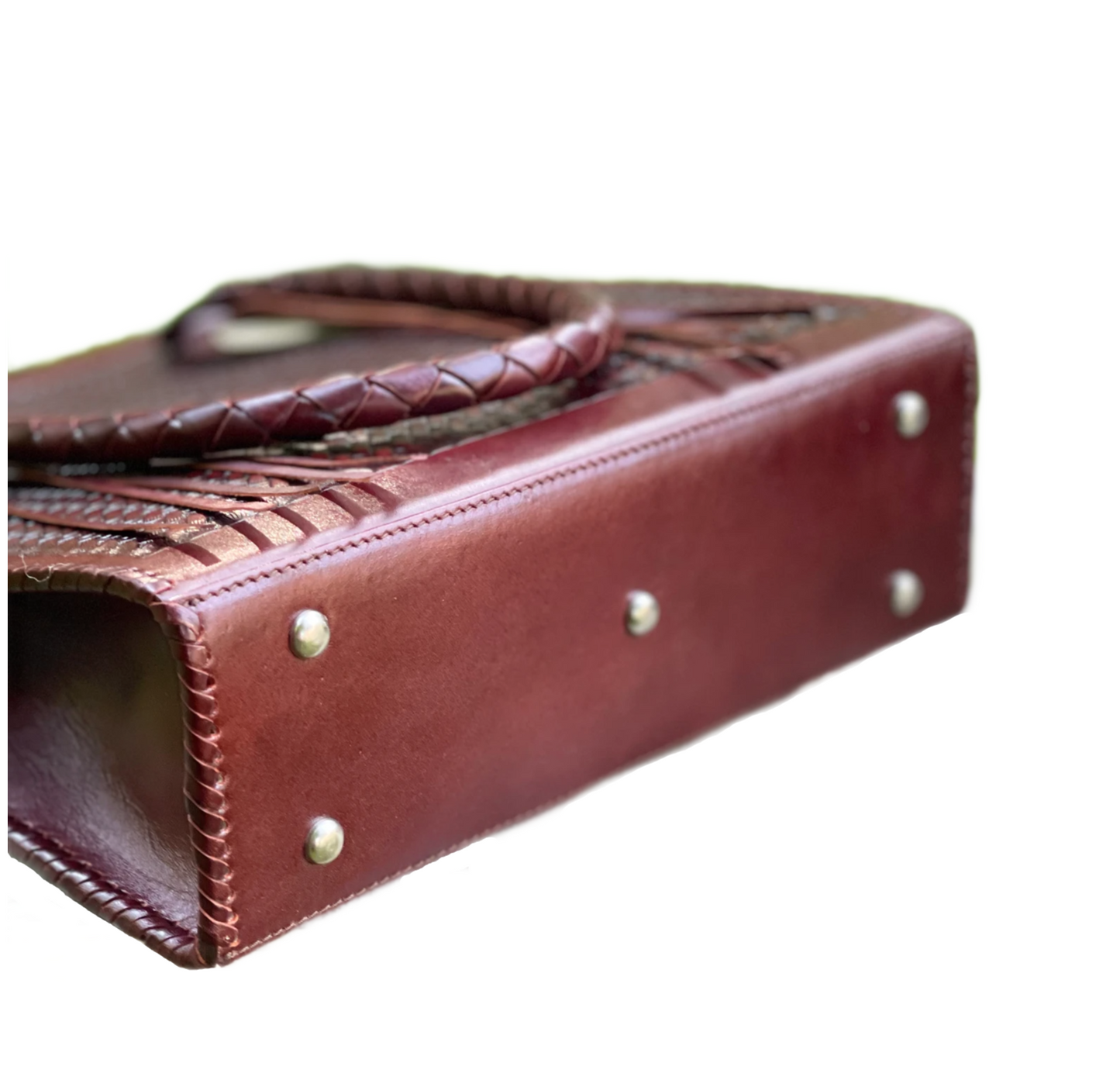 Hand Tooled Leather Tote Bag "CORREAS" by ALLE - ALLE Handbags