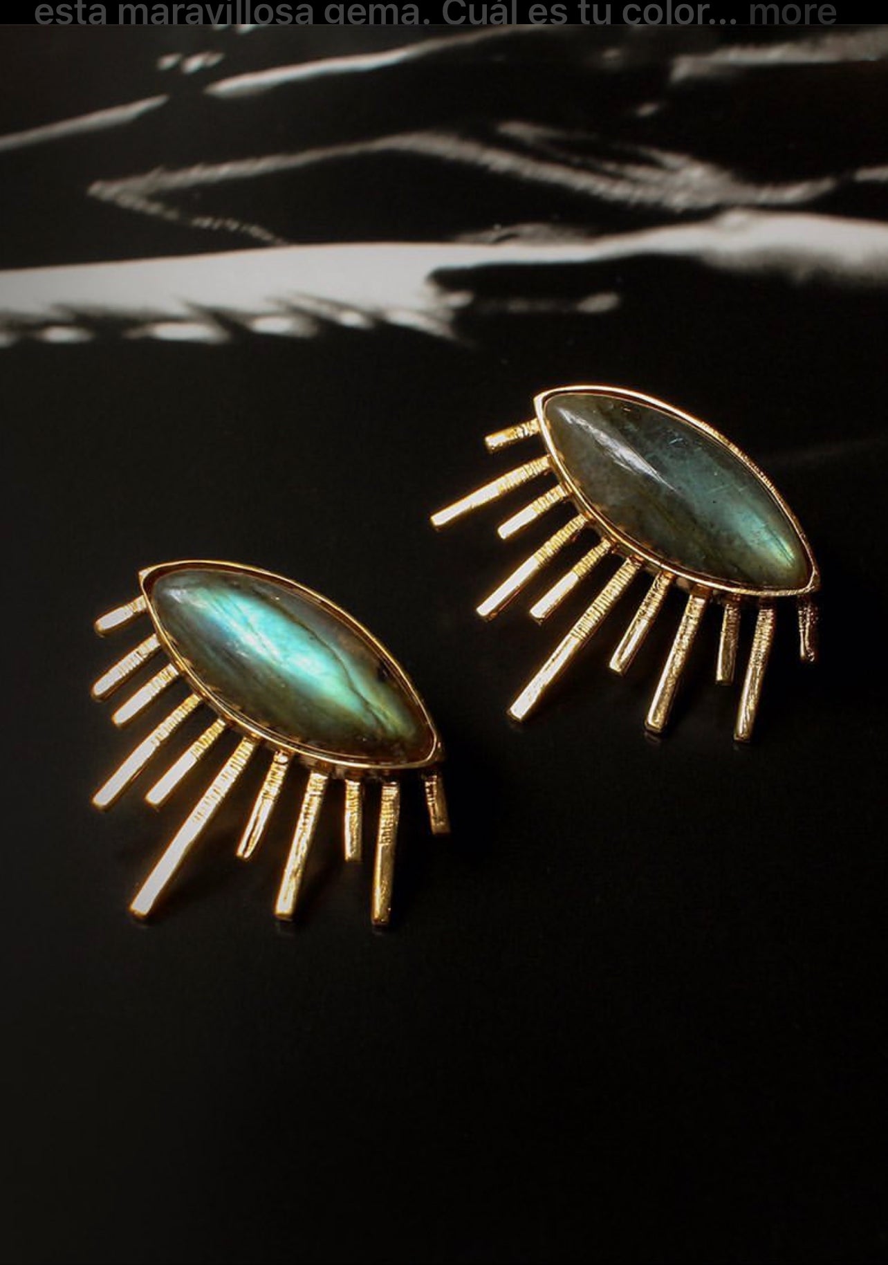 ALLE Iluminati Labradorite Earrings by Mani Maalai - ALLE Handbags