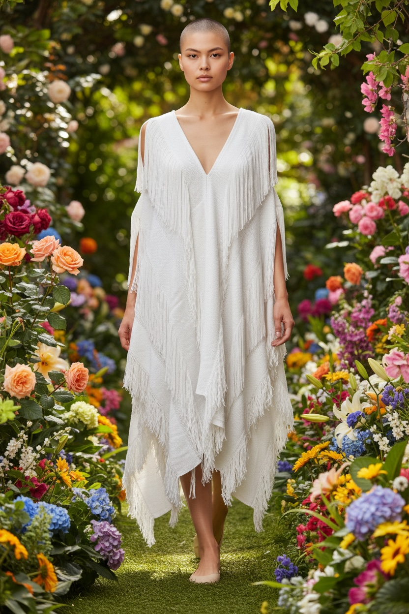 Handmade Cotton Coverup - Mini Beach Dress "RHIANA"