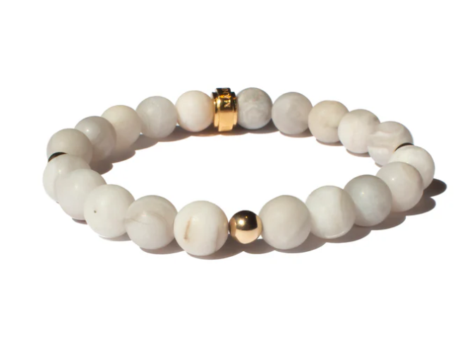 White Quartz Bracelet - ALLE Handbags