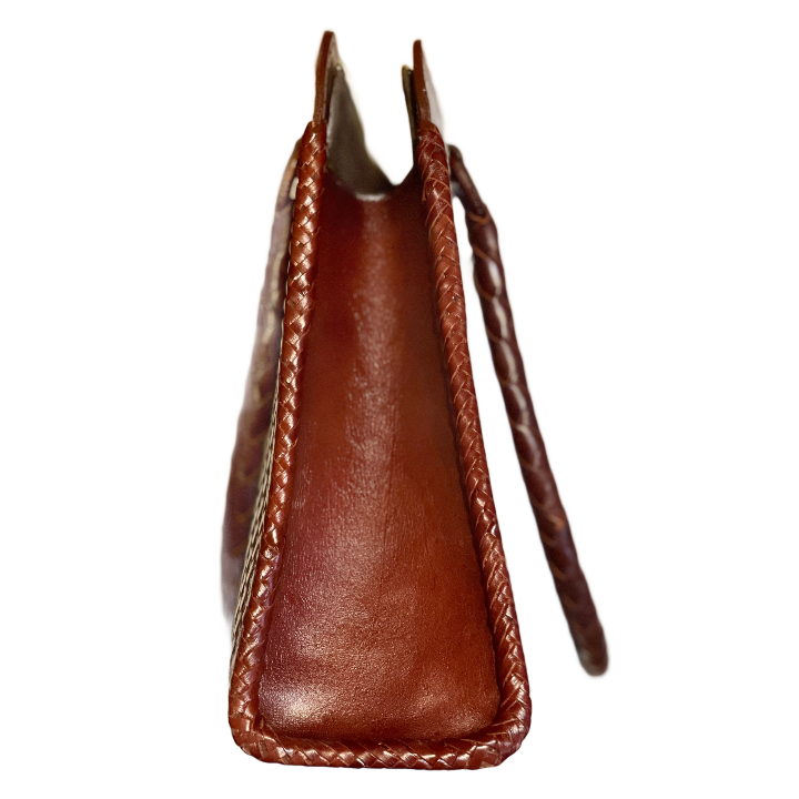 Hand Tooled Leather Large Tote, "BOLSON" by ALLE - ALLE Handbags