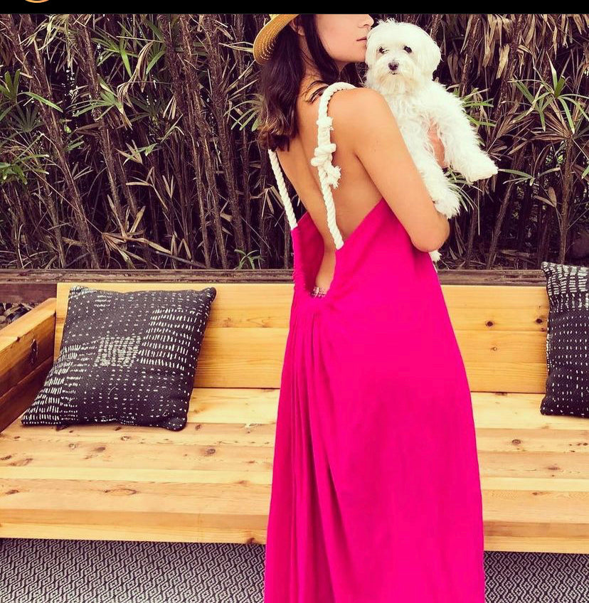 ALLE BOHO "ZOE" Beachwear Backless Maxi Dress - ALLE Handbags