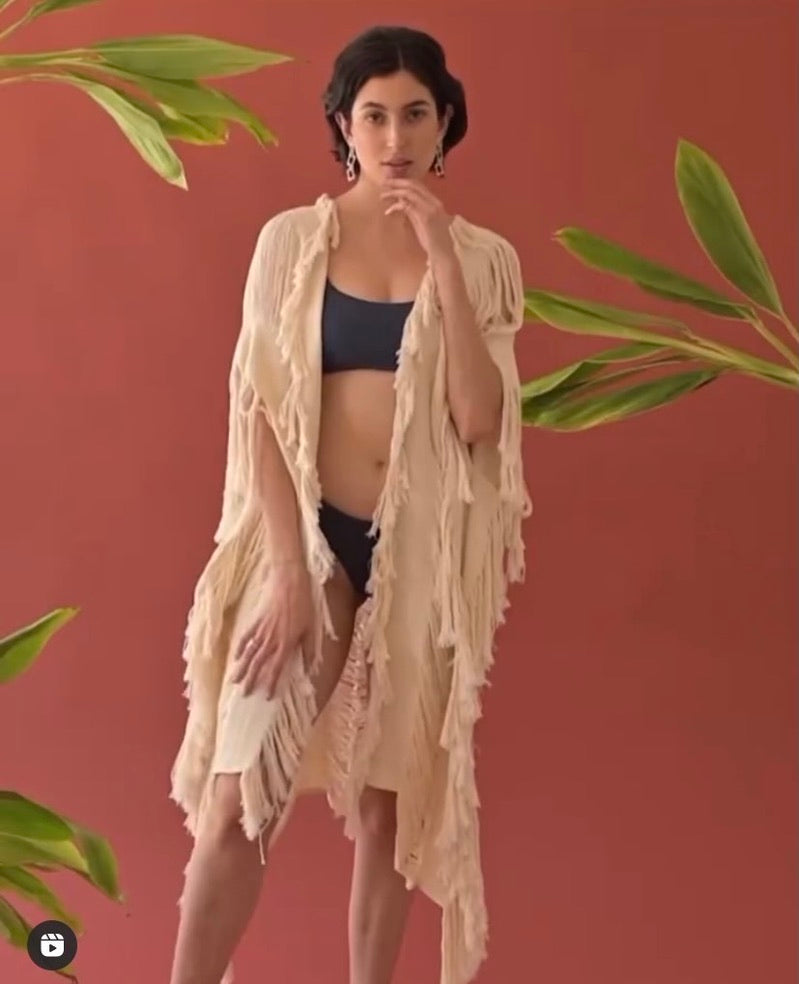 ALLE BOHO “ZANZIBAR", Beachwear Midi Dress & Bikini Cover Up & Kaftan - ALLE Handbags