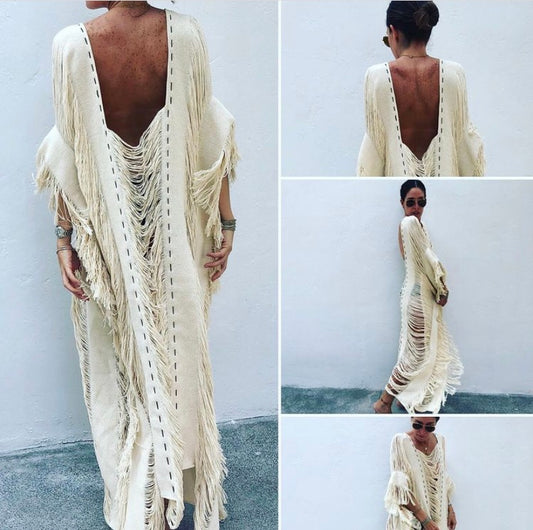 ALLE BOHO "BO", Beachwear Maxi-Midi Dress & Swim Cover up - ALLE Handbags
