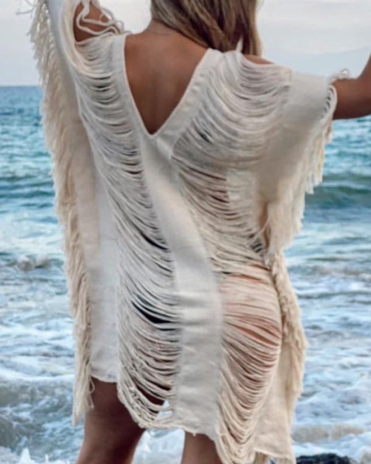 Women's Handmade Beachwear Midi Dress "AGATHA" more Colors - ALLE Handbags