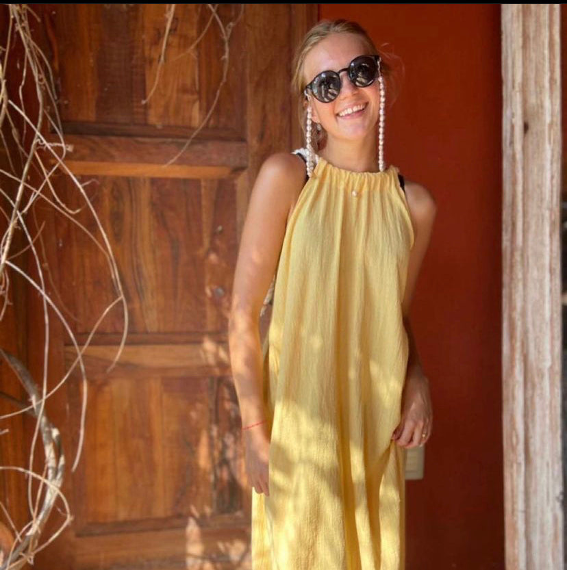 ALLE BOHO "ZOE" Beachwear Backless Maxi Dress - ALLE Handbags