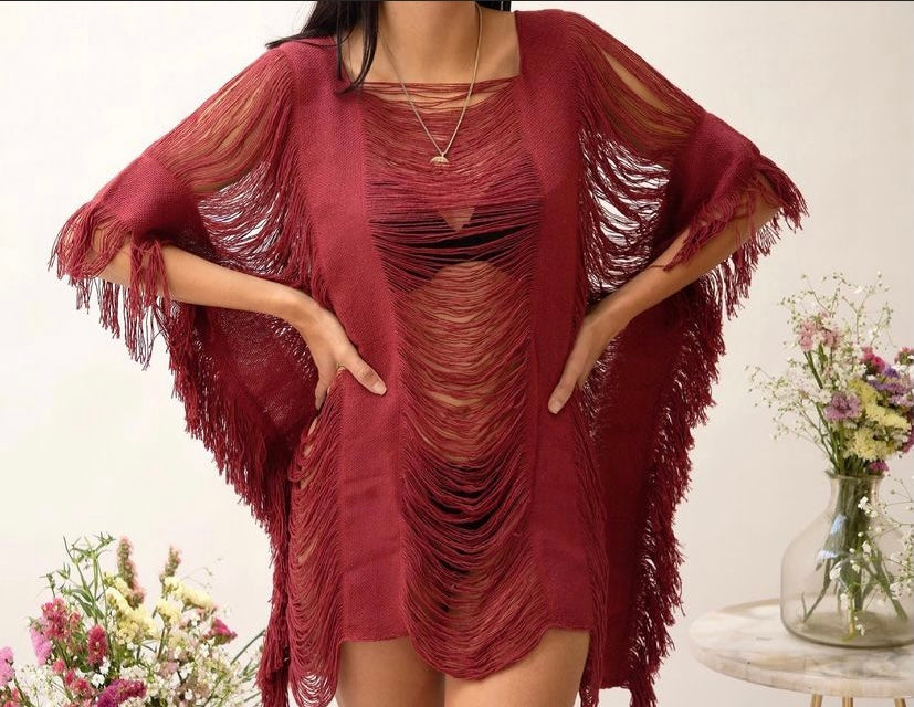 ALLE BOHO "LILY", Beachwear Mini Dress & Swim Cover-Up - ALLE Handbags