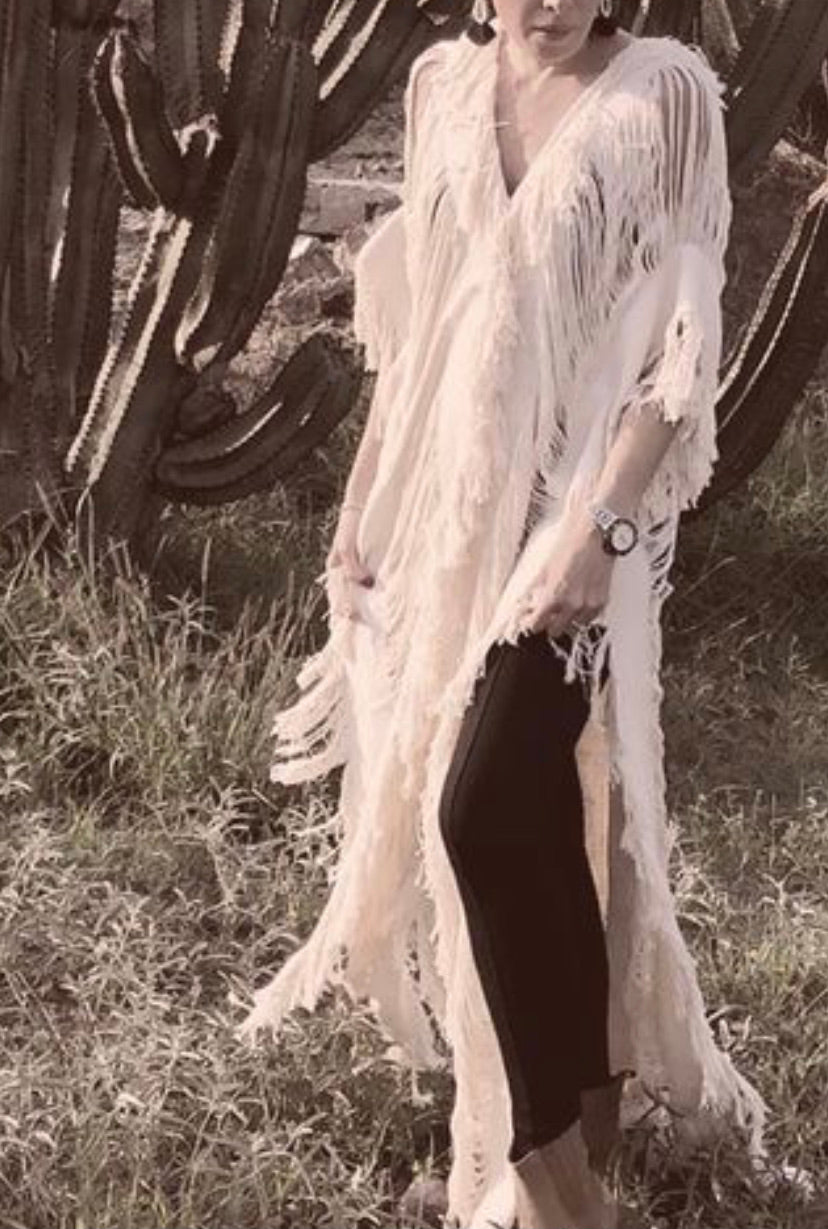 Women's ALLE BOHO "LISA", Handmade Beachwear Swim Cover-Up, Maxi Dress - ALLE Handbags