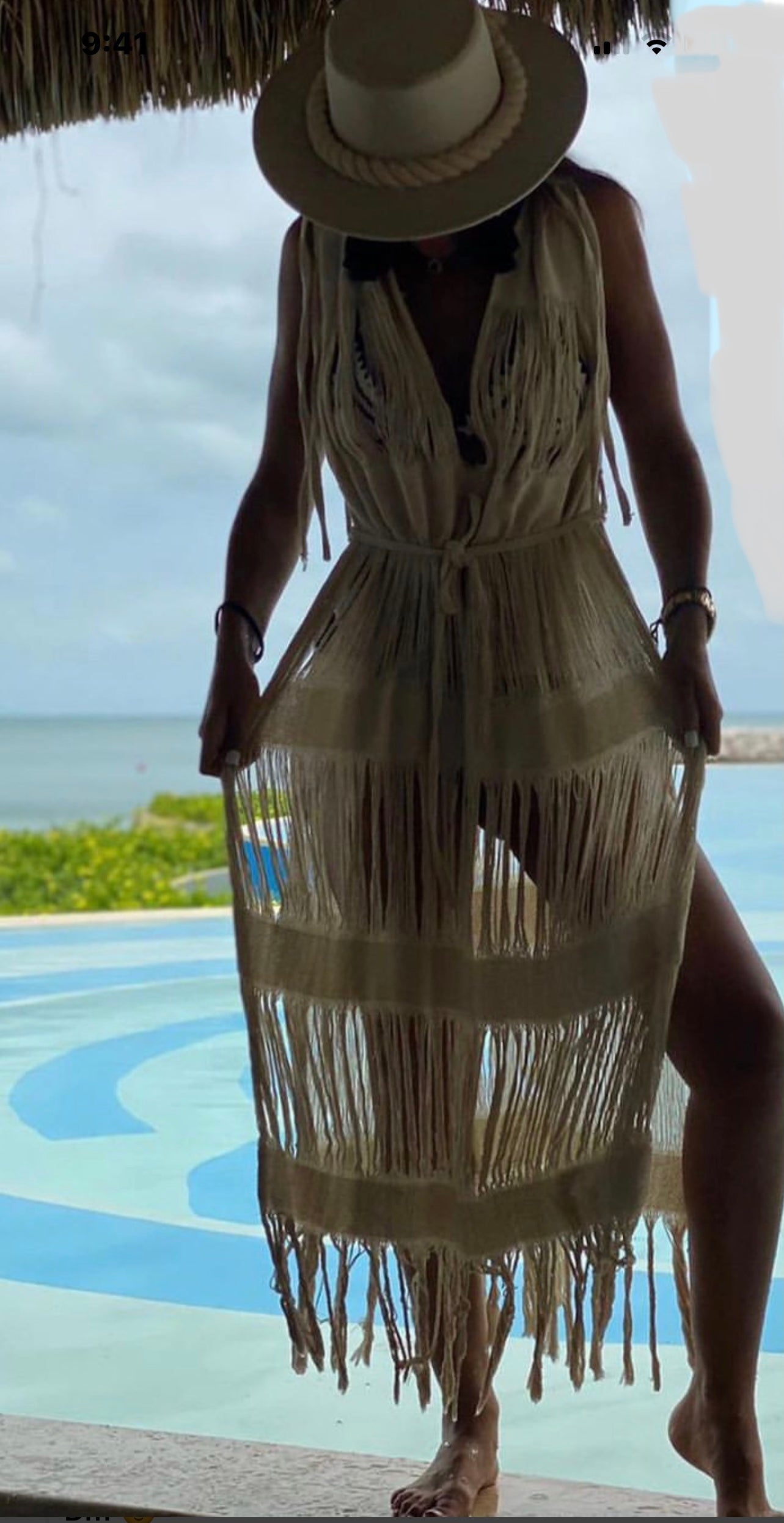 ALLE BOHO "CABO", Swim Cover-up & Beachwear Midi Dress - ALLE Handbags