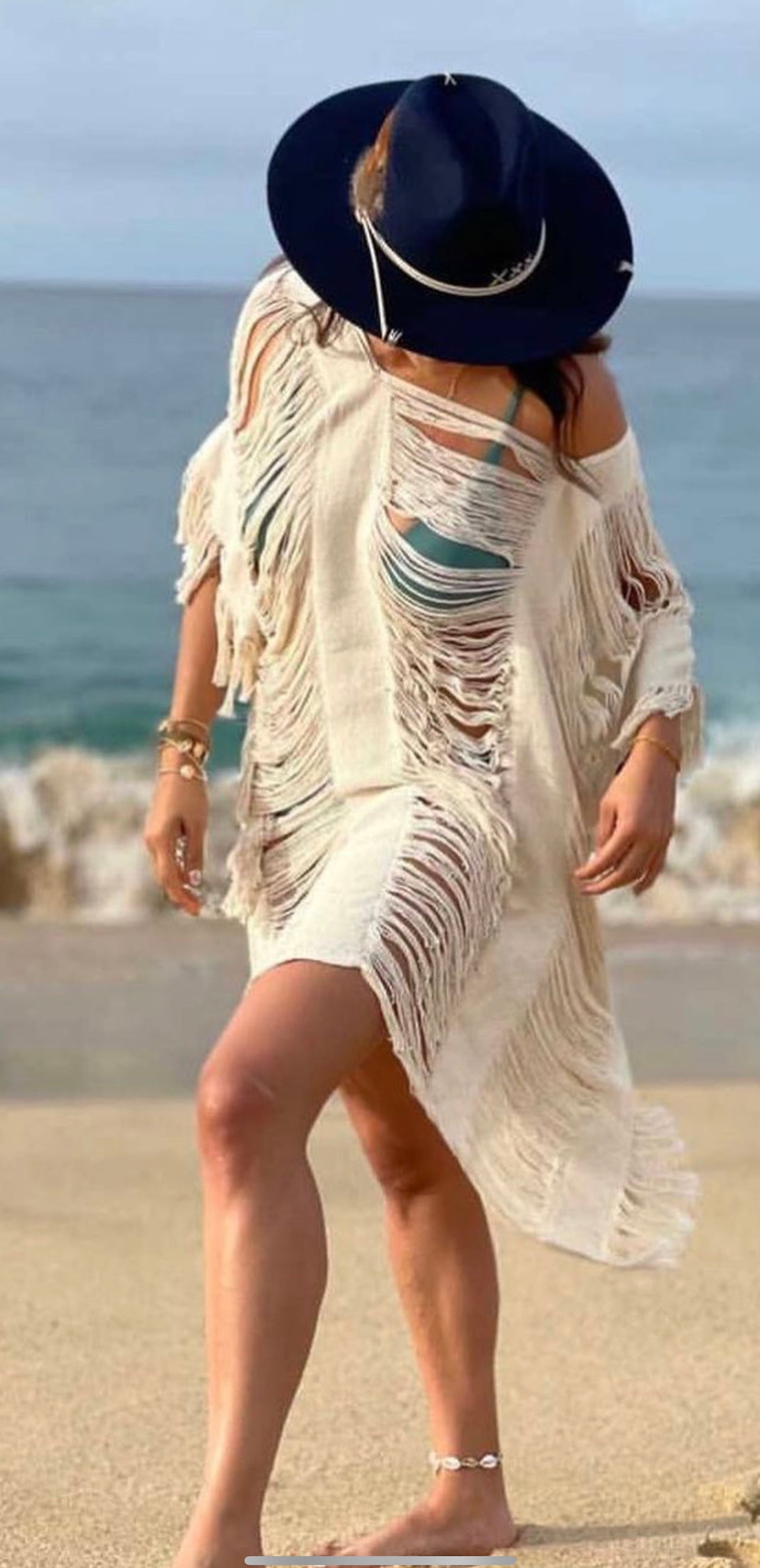 ALLE BOHO "LILY", Beachwear Mini Dress & Swim Cover-Up - ALLE Handbags