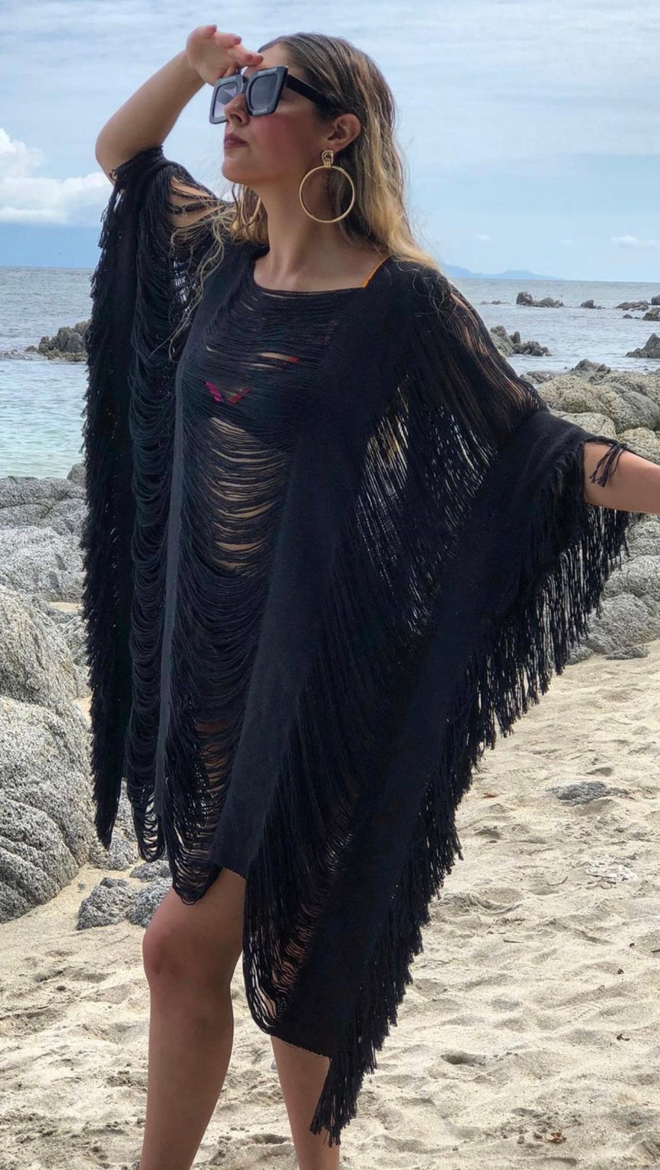 ALLE BOHO "LILY", Beachwear Mini Dress & Swim Cover-Up - ALLE Handbags