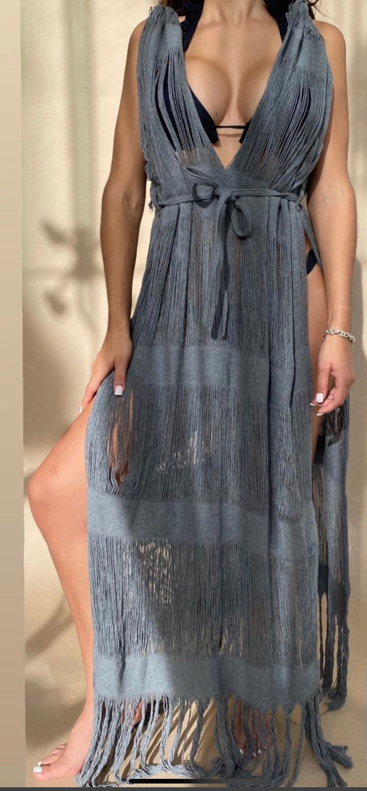 ALLE BOHO "CABO", Swim Cover-up & Beachwear Midi Dress - ALLE Handbags