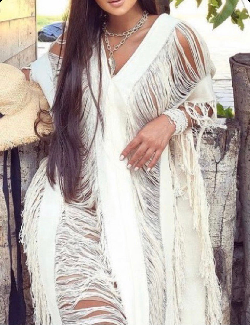 Women's Handmade Maxi Beach Dress "DALIA", Swimsuit Cover Up more Colors - ALLE Handbags