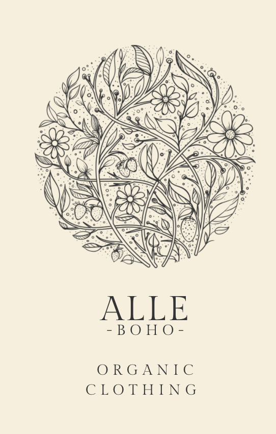 ALLE BOHO "ARIANA" Cotton Blouse, Beachwear Top, Organic Clothing - ALLE Handbags
