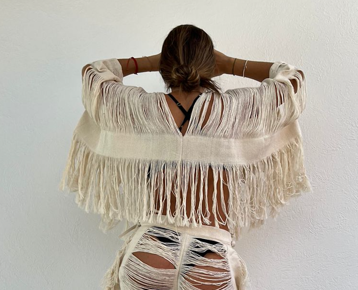 Handmade Frayed Beach Boho Top "EMILIA" by ALLE BOHO - ALLE Handbags