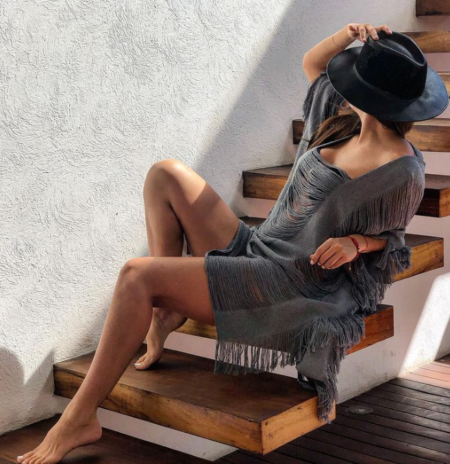 ALLE BOHO "LILY", Beachwear Mini Dress & Swim Cover-Up - ALLE Handbags