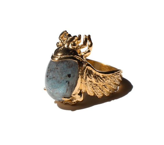 ALLE Egyptian Beetle Ring by Mani Maalai - ALLE Handbags