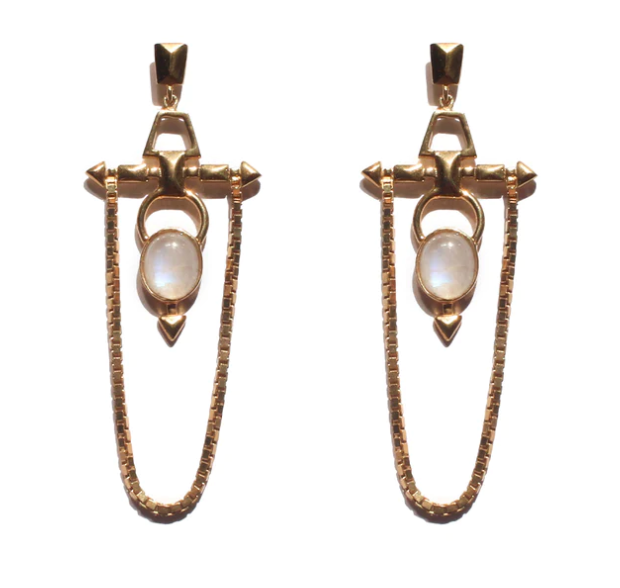 ALLE Moonstone Estelar Earrings by Mani Maalai - ALLE Handbags