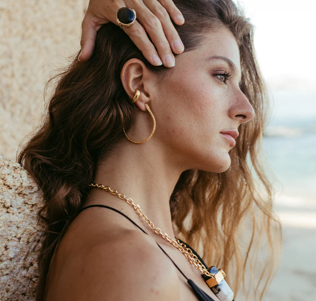 ALLE Snake Hoops Earrings by Mani Maalai - ALLE Handbags