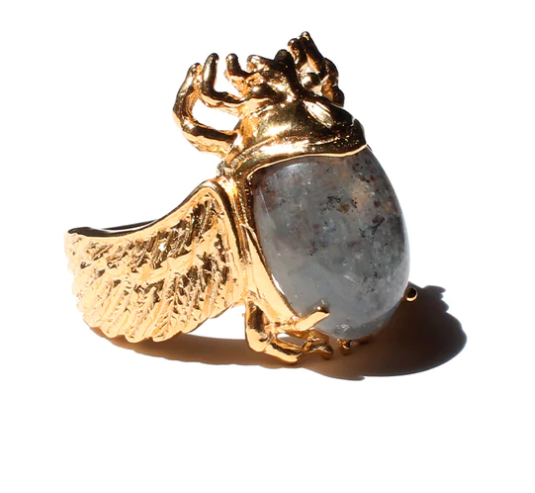 ALLE Egyptian Beetle Ring by Mani Maalai - ALLE Handbags