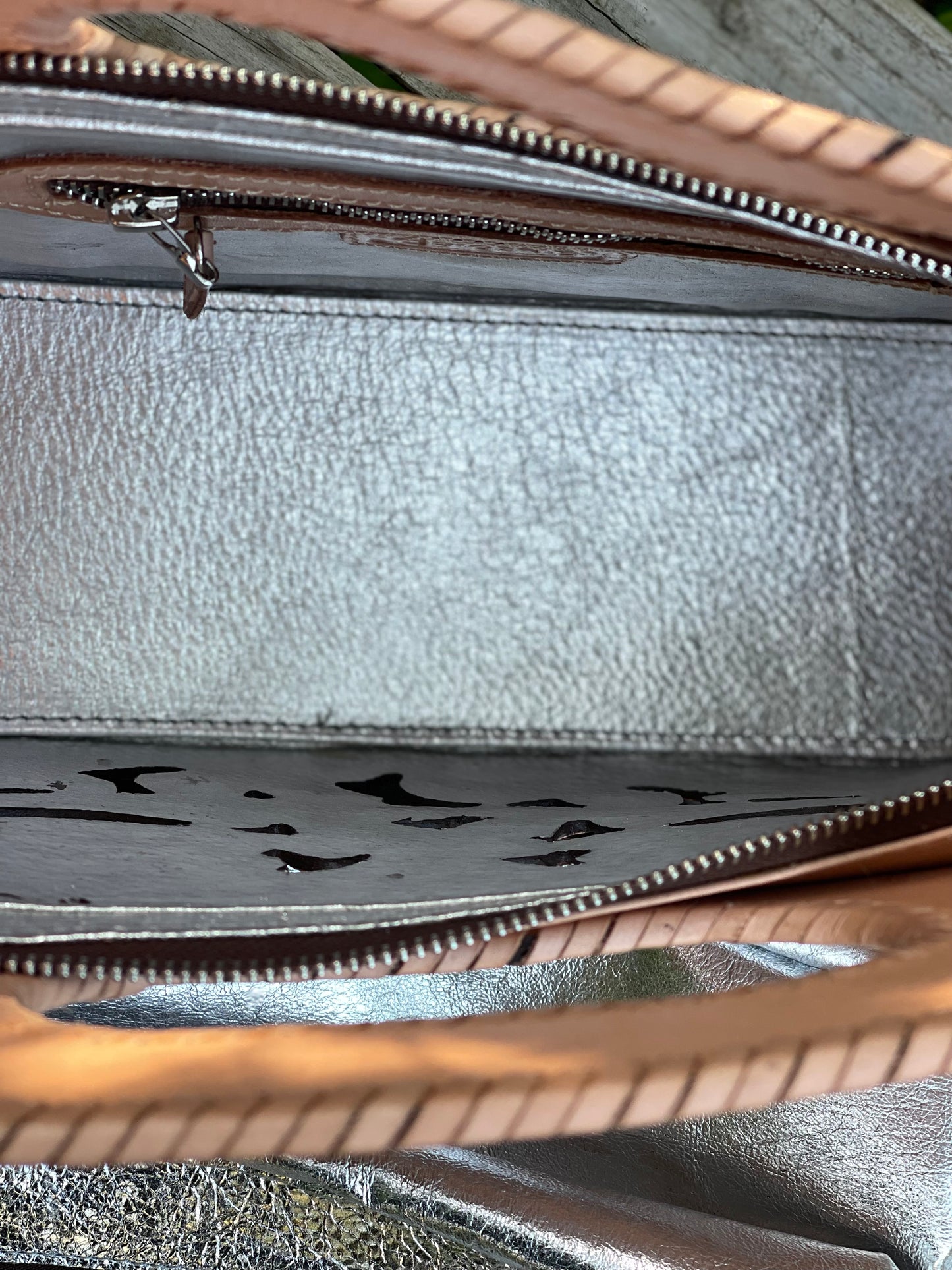 Hand CUT-OUT Tooling Leather Tote "TUBO" by ALLE, Bohemia Style, more Colors - ALLE Handbags