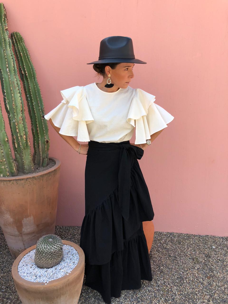 ALLE BOHO "EVA" Swim Cover Up, Beach Maxi Skirt, Organic Clothing - ALLE Handbags