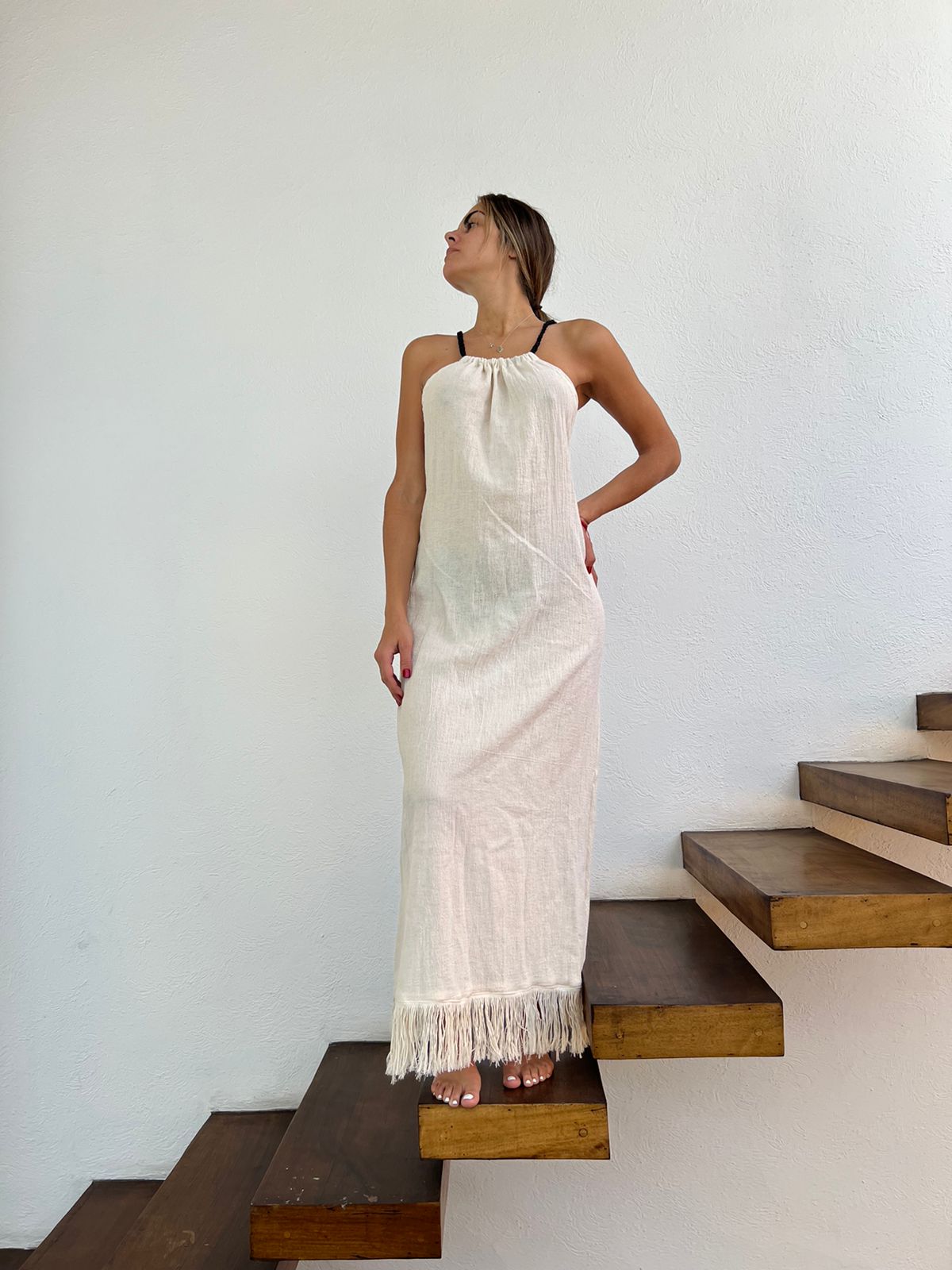 Handmade Boho Beach Maxi Dress "CRUSSY", by ALLE BOHO - ALLE Handbags