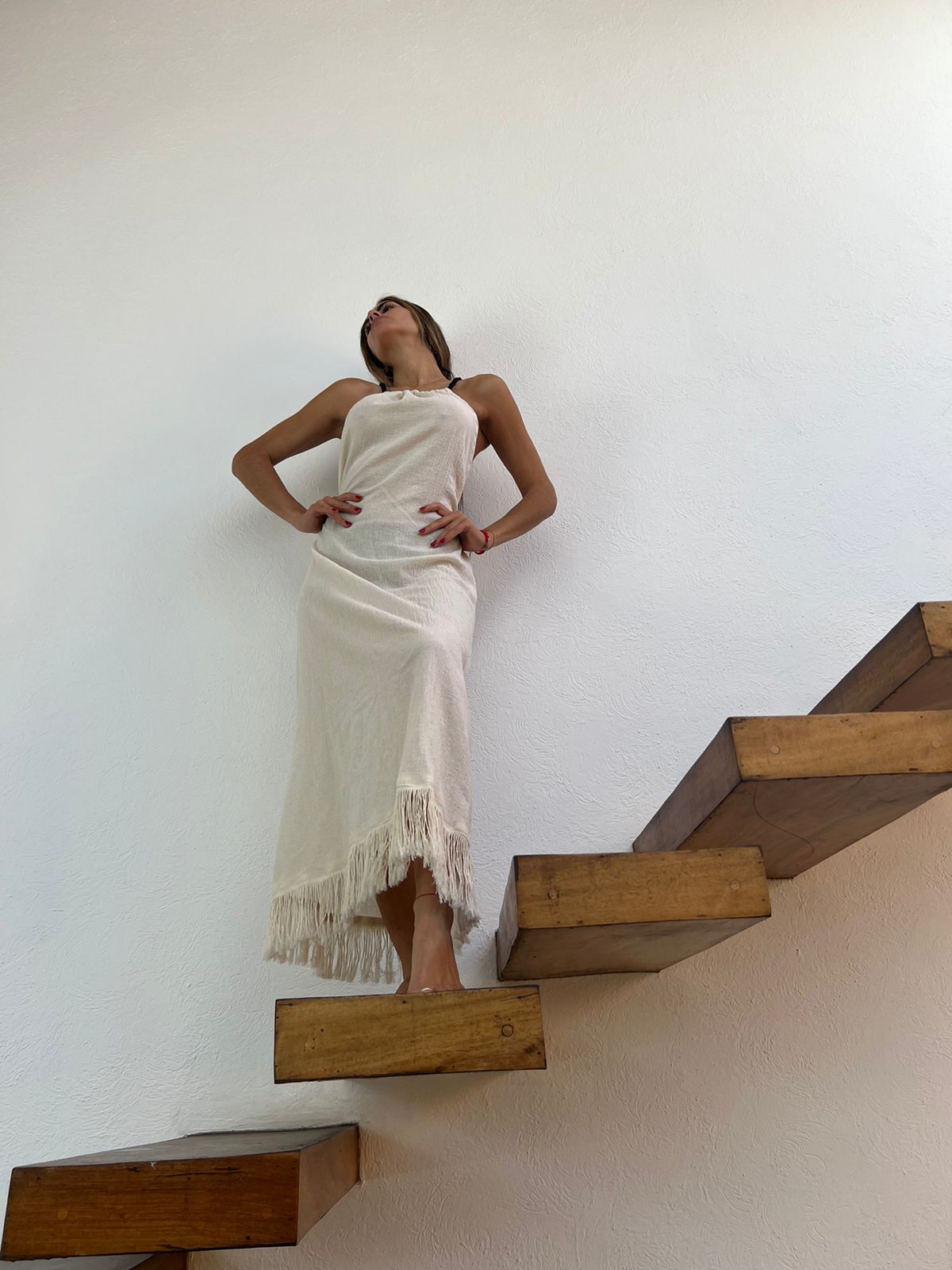 Handmade Boho Beach Maxi Dress "CRUSSY", by ALLE BOHO - ALLE Handbags