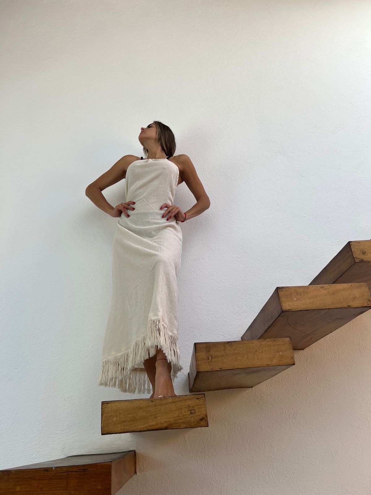 Handmade Boho Beach Maxi Dress "CRUSSY", by ALLE BOHO - ALLE Handbags