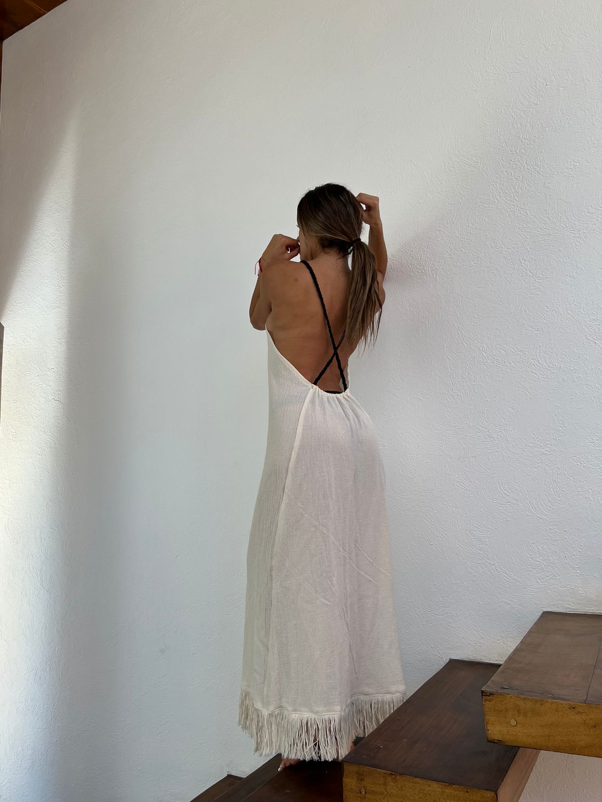 Handmade Boho Beach Maxi Dress "CRUSSY", by ALLE BOHO - ALLE Handbags