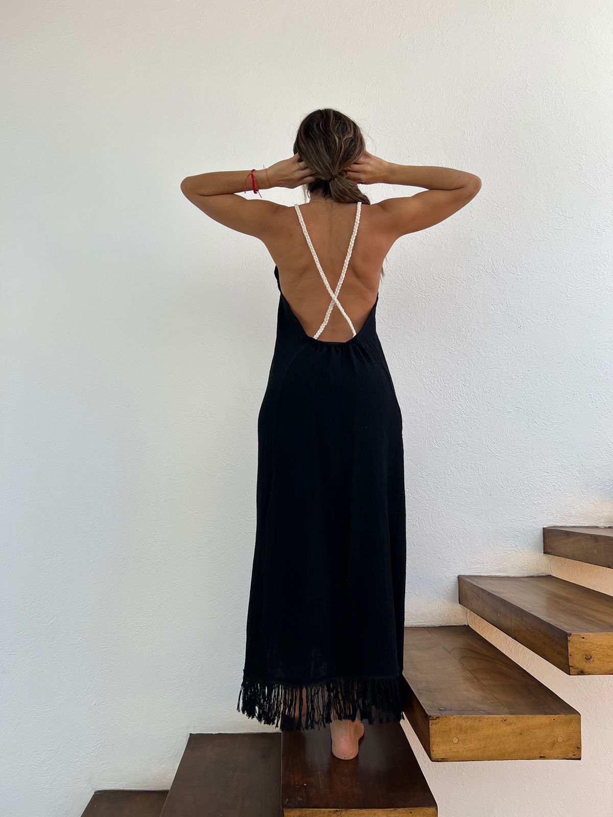 Handmade Boho Beach Maxi Dress "CRUSSY", by ALLE BOHO - ALLE Handbags