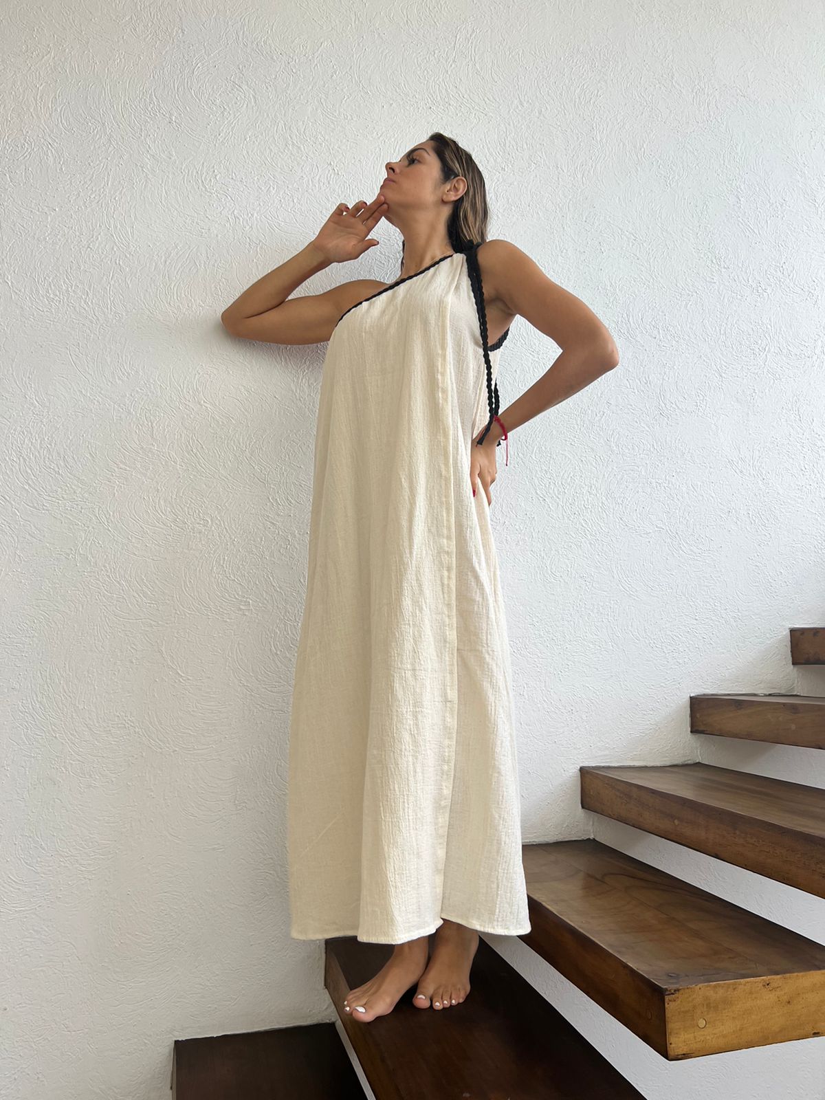 Handmade Boho Maxi Beach Dress "GRECIA", by ALLE BOHO - ALLE Handbags