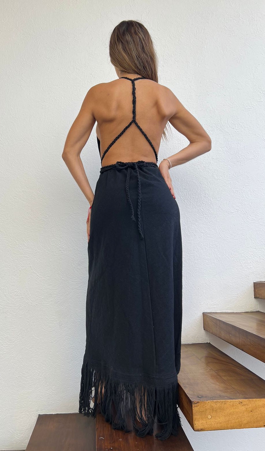 Handmade Boho Maxi Beach Dress "NAOMI", by ALLE BOHO - ALLE Handbags