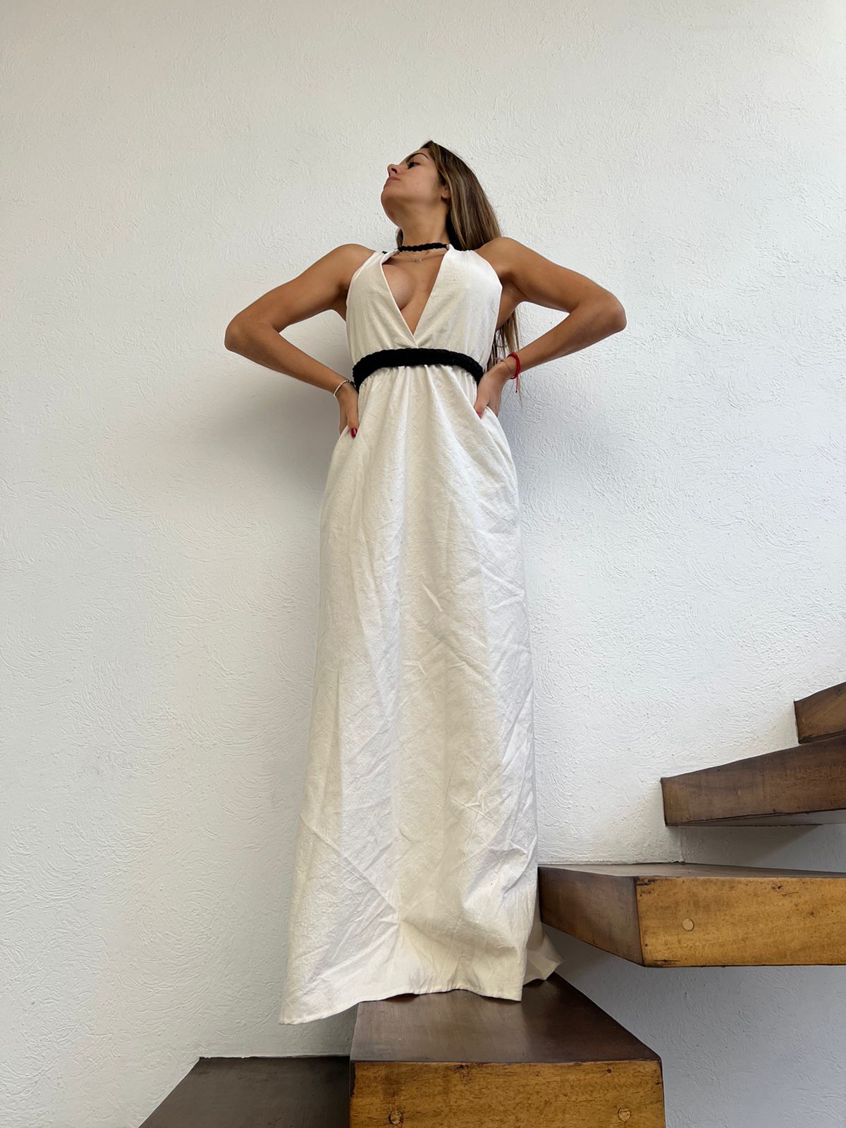 Handmade Boho Maxi Beach Dress "NAOMI", by ALLE BOHO - ALLE Handbags