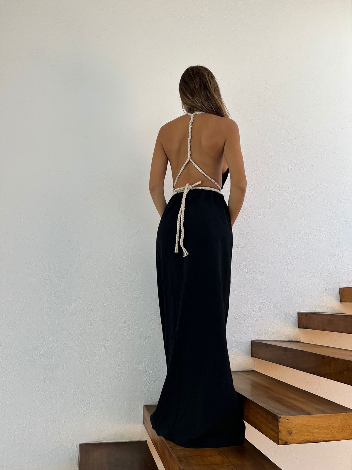 Handmade Boho Maxi Beach Dress "NAOMI", by ALLE BOHO - ALLE Handbags