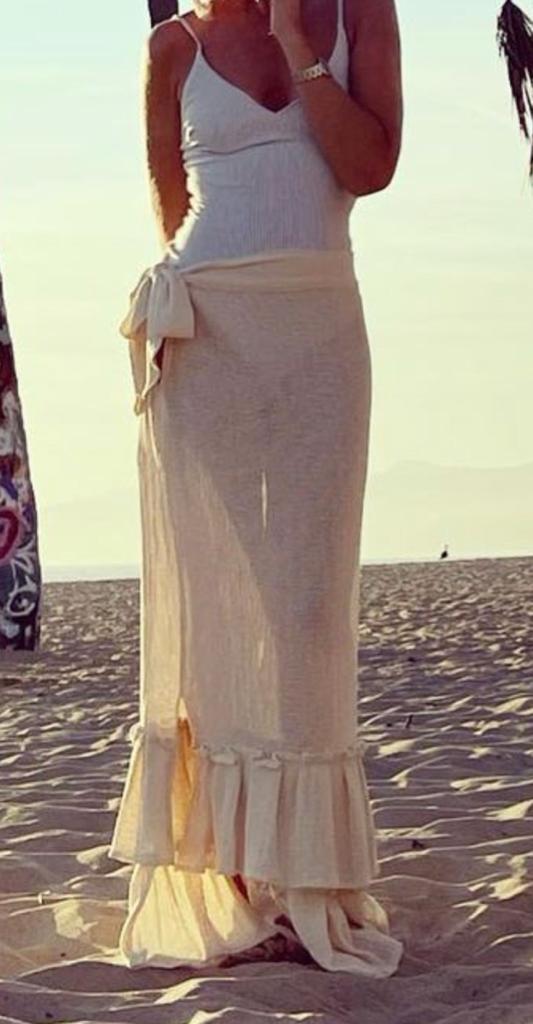 ALLE BOHO "AMANI" Swim Cover Up, Handmade Beach Maxi Skirt Dress - ALLE Handbags