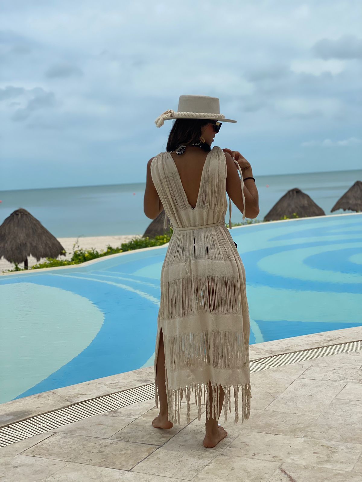 ALLE BOHO "CABO", Swim Cover-up & Beachwear Midi Dress - ALLE Handbags