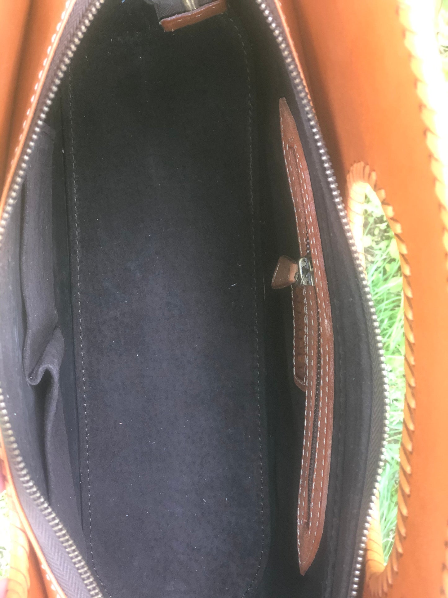Hand Tooled Leather Tote "Tubo" by ALLE, Bohemia Style, more Colors - ALLE Handbags