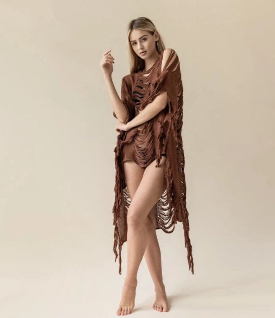 ALLE BOHO "ARUBA", Beachwear Midi Dress, Bikini Cover-Up - ALLE Handbags