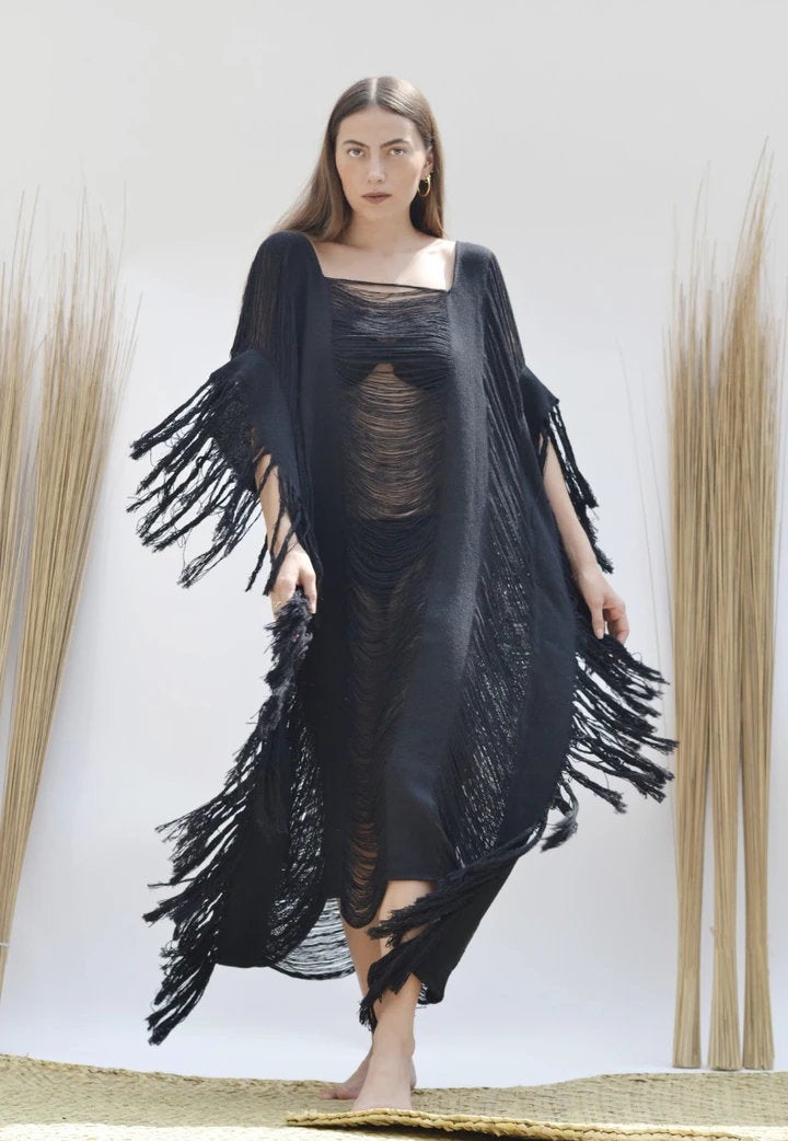 ALLE BOHO "CAPRI", Beachwear Swim Cover-Up, Maxi Dress - ALLE Handbags