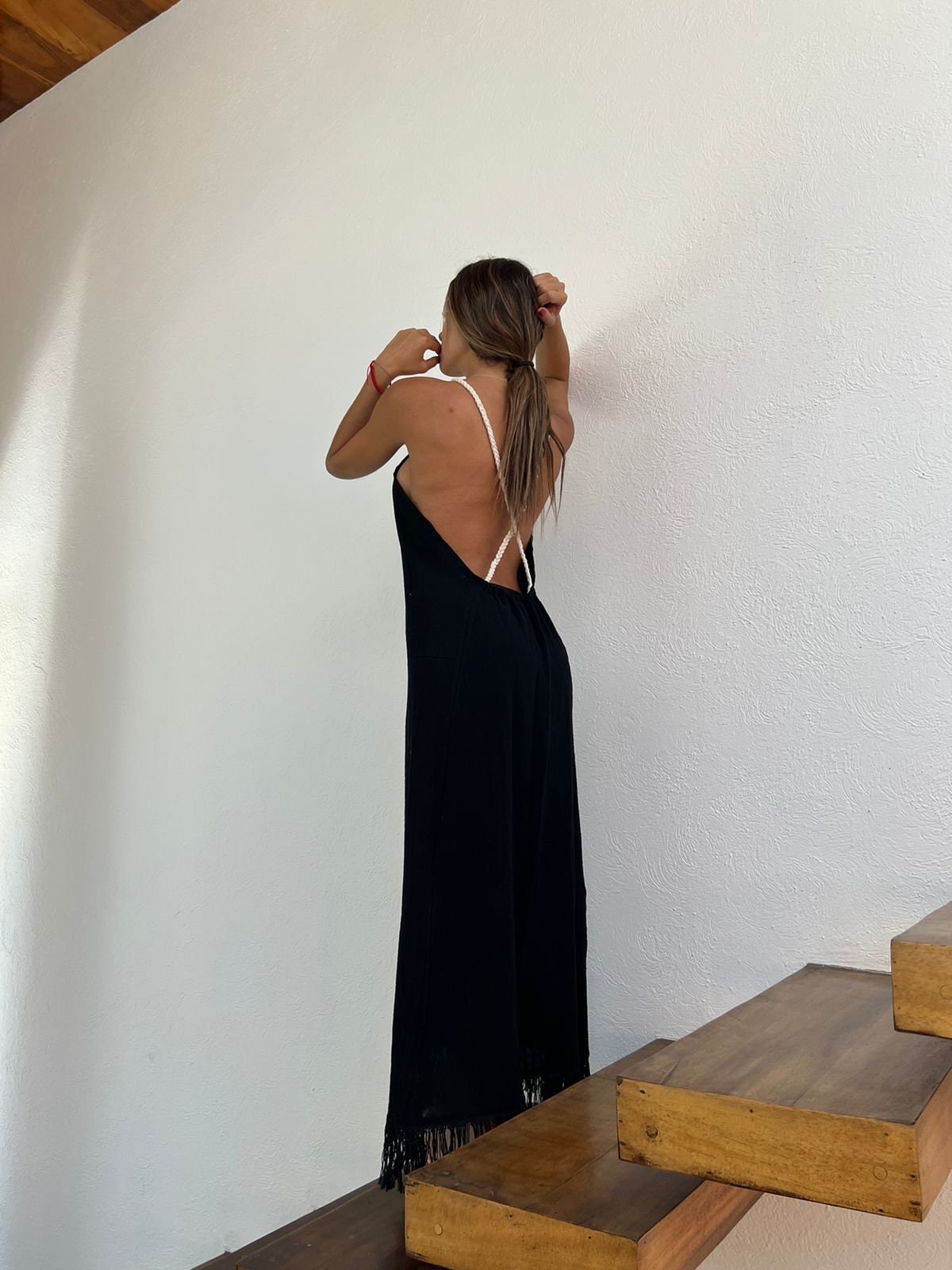Handmade Boho Beach Maxi Dress "CRUSSY", by ALLE BOHO - ALLE Handbags