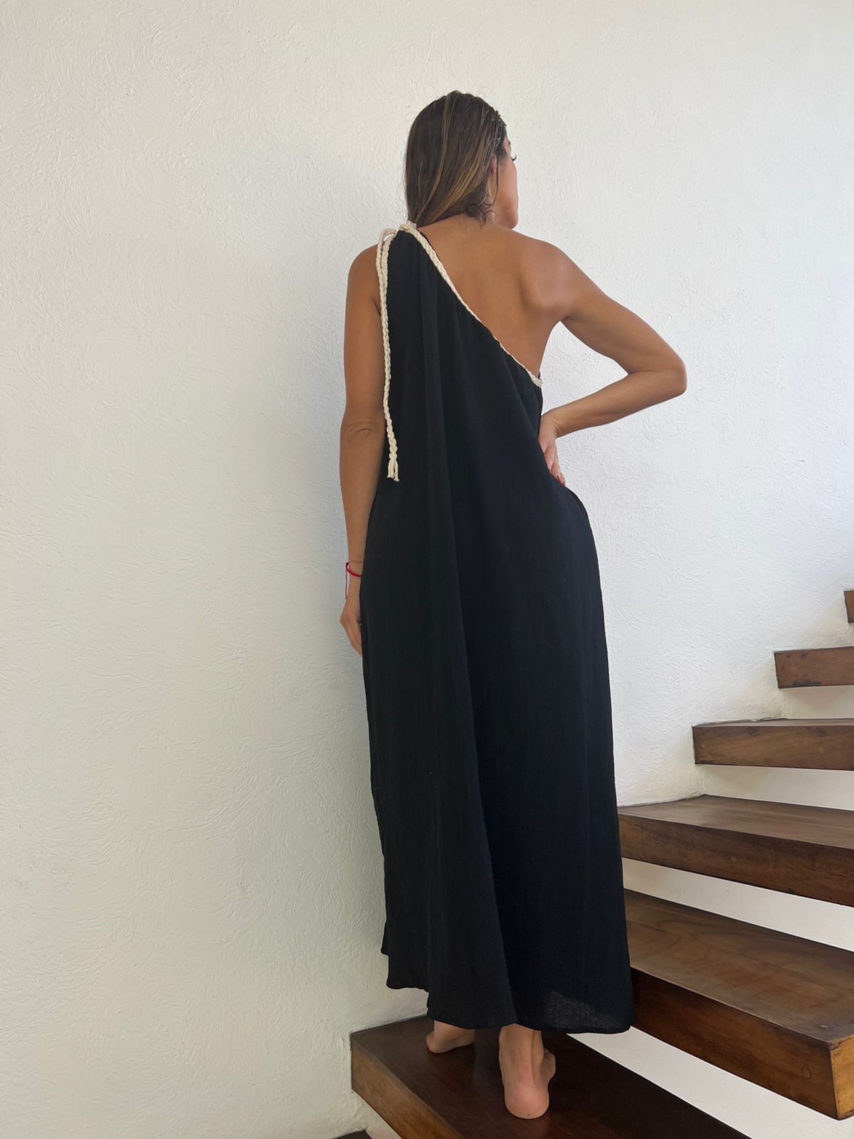 Handmade Boho Maxi Beach Dress "GRECIA", by ALLE BOHO - ALLE Handbags