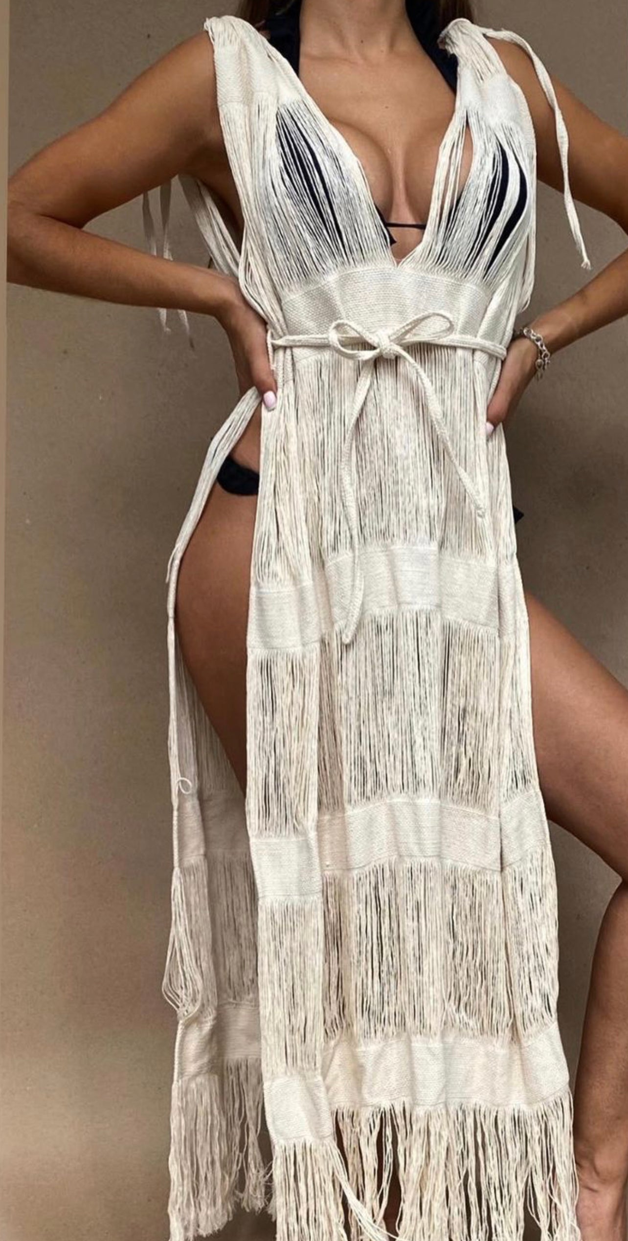 ALLE BOHO "CABO", Swim Cover-up & Beachwear Midi Dress - ALLE Handbags