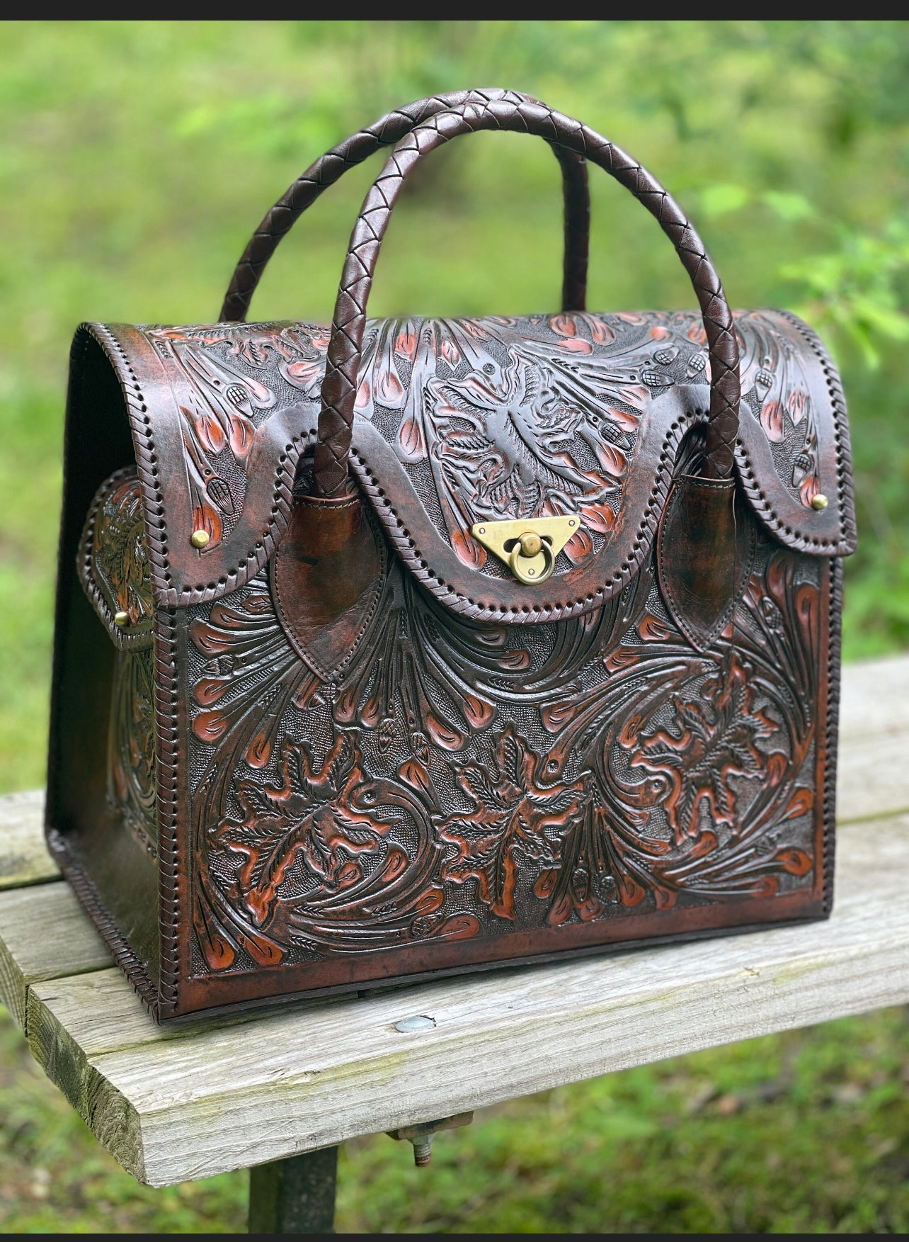 ALLE Best Hand-tooled leather handbags - Unique Designs - $30 Off