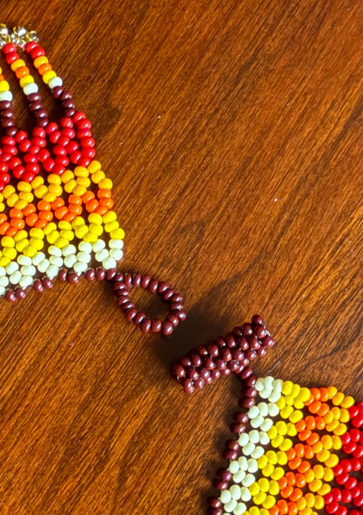 Handmade Beaded Tribal Necklace & Earrings Set "AMELIA" - Limited Edition